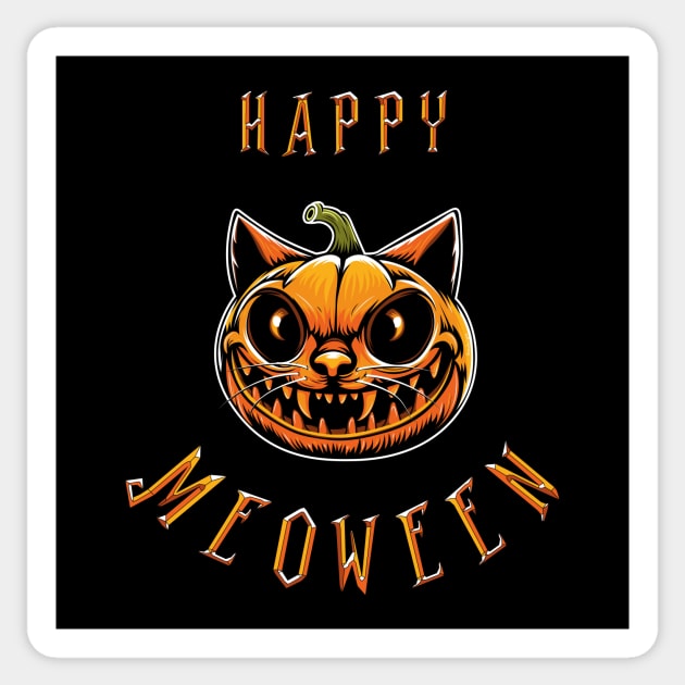 Happy Halloween or Happy Meoween? Sticker by Bomdesignz